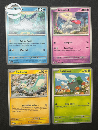 პოკემონსი ბარათები - 8 ცალი (მეგაევოლუშენის სერია)